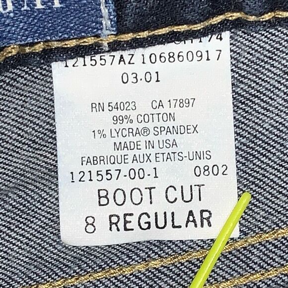 Gap Womens Size 8‎ Boot Cut Denim Jeans Blue Dark Wash Pockets Stretch - Picture 4 of 8